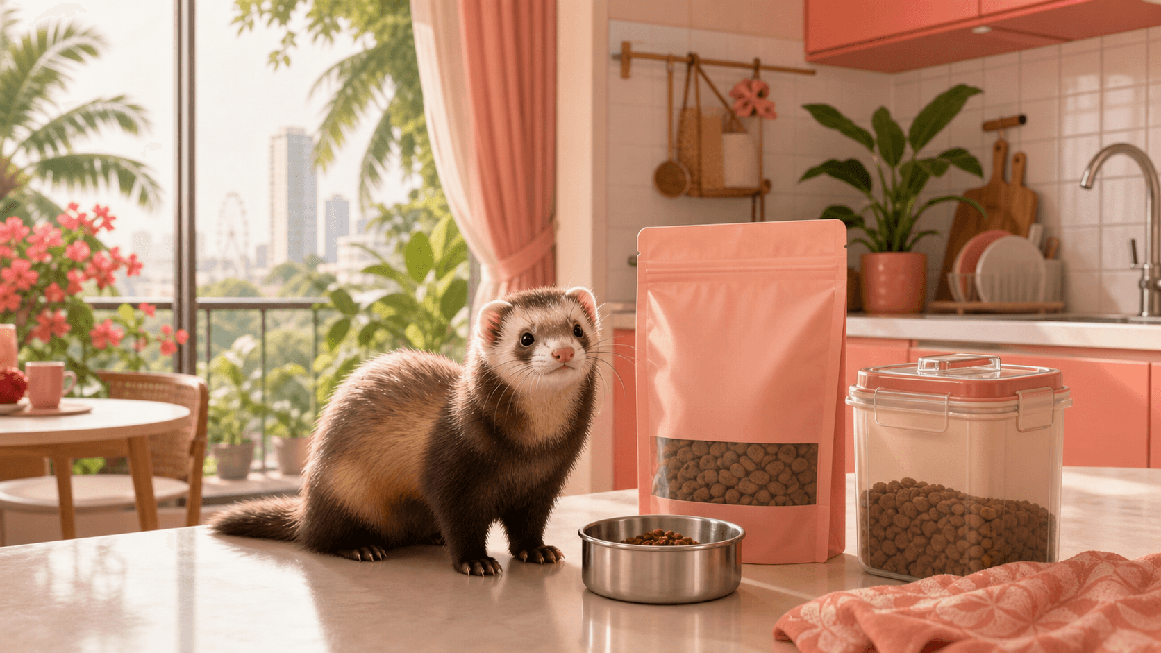 Ferret Diet in Tropical Homes: Protein, Treats, and Storage