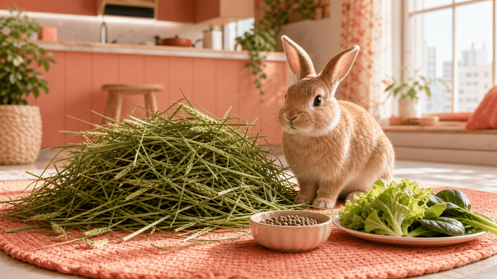 Rabbit Diet in Southeast Asia: Hay, Pellets, and Safe Greens