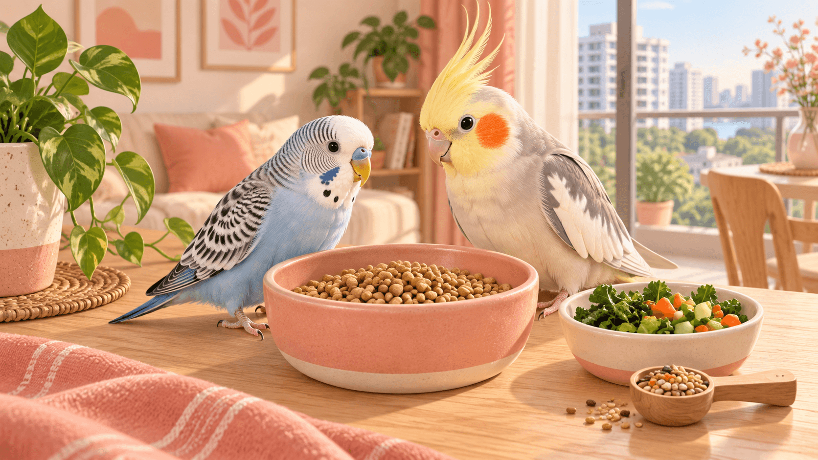 Feeding Small Parrots Pellets, Seeds, and Fresh Food Without Guessing