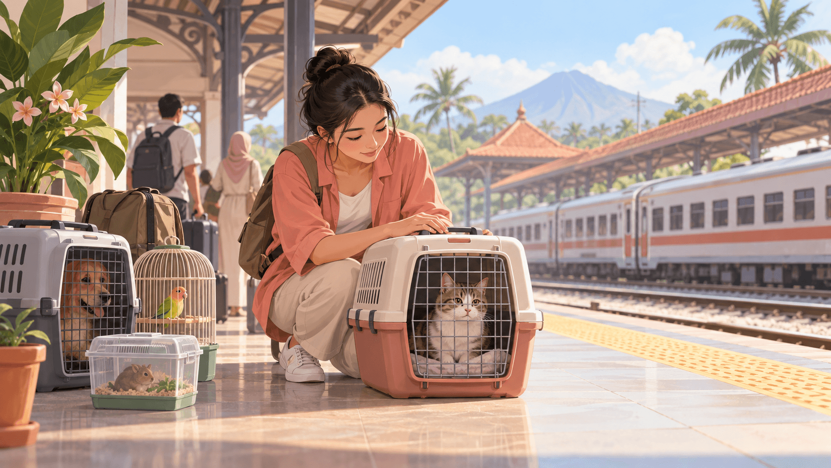 Taking Pets on Java Train Trips: Carriers, Heat, Noise, and Waiting Time