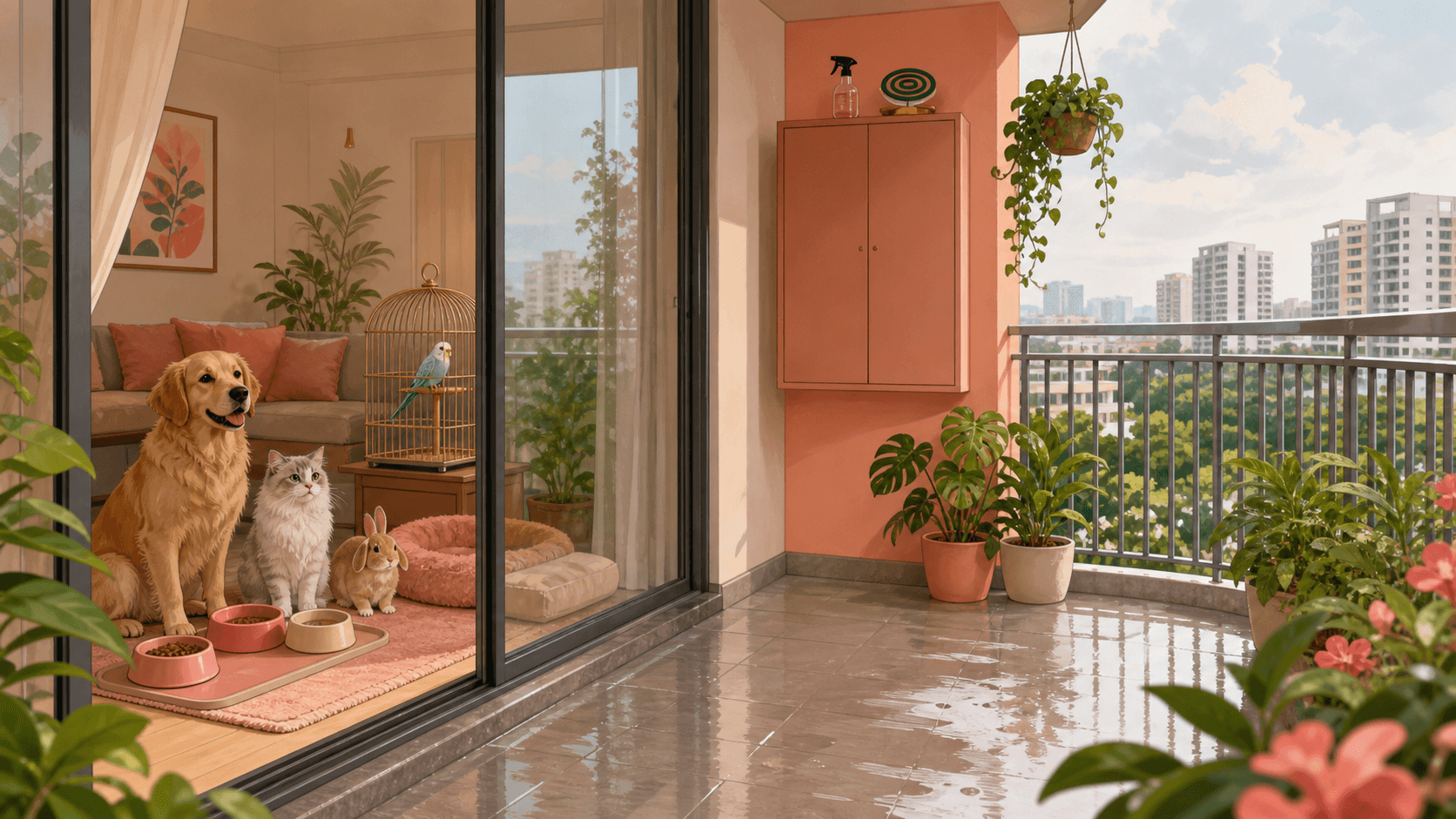 Mosquito Coils, Sprays, and Balcony Cleaning Around Pets