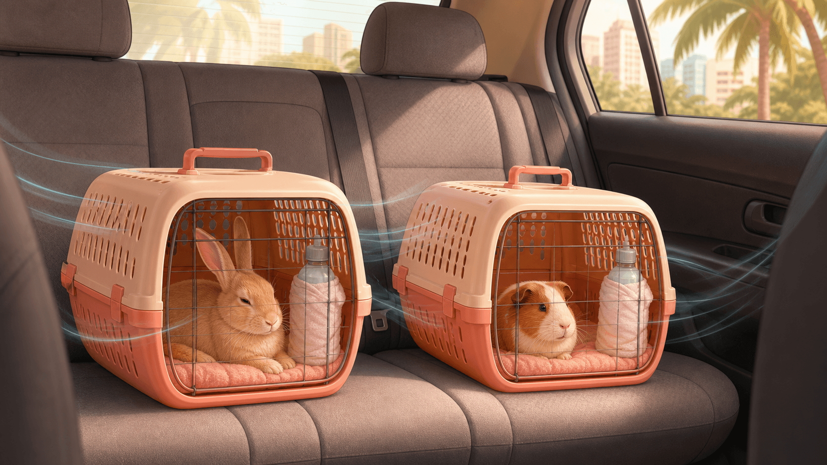 Taking Rabbits and Guinea Pigs to the Vet Without Heat Stress