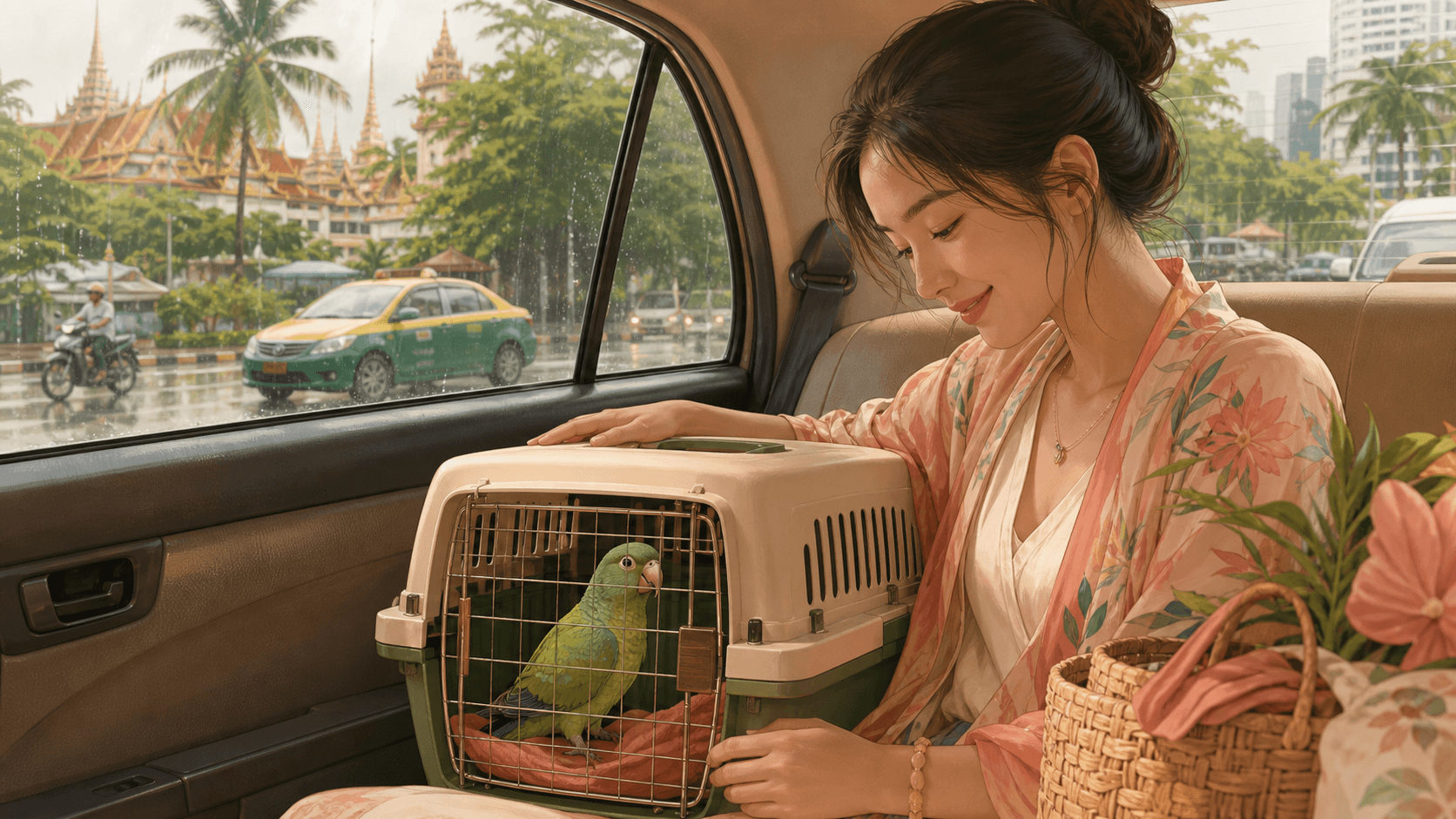 Taking a Bird to the Vet in a Tropical City